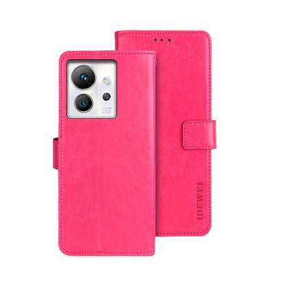 For Infinix Zero Ultra 5G idewei Crazy Horse Texture Leather Phone Case(Rose Red) by idewei