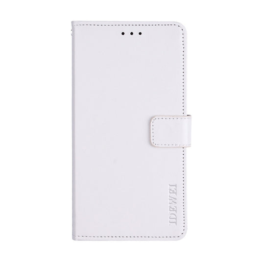 For ZTE Blade A72 4G idewei Crazy Horse Texture Leather Phone Case(White) by idewei
