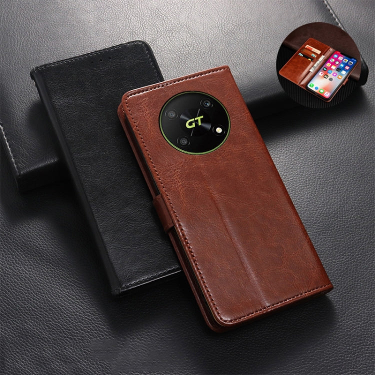 For Honor X40 GT idewei Crazy Horse Texture Leather Phone Case(Sky Blue) by idewei