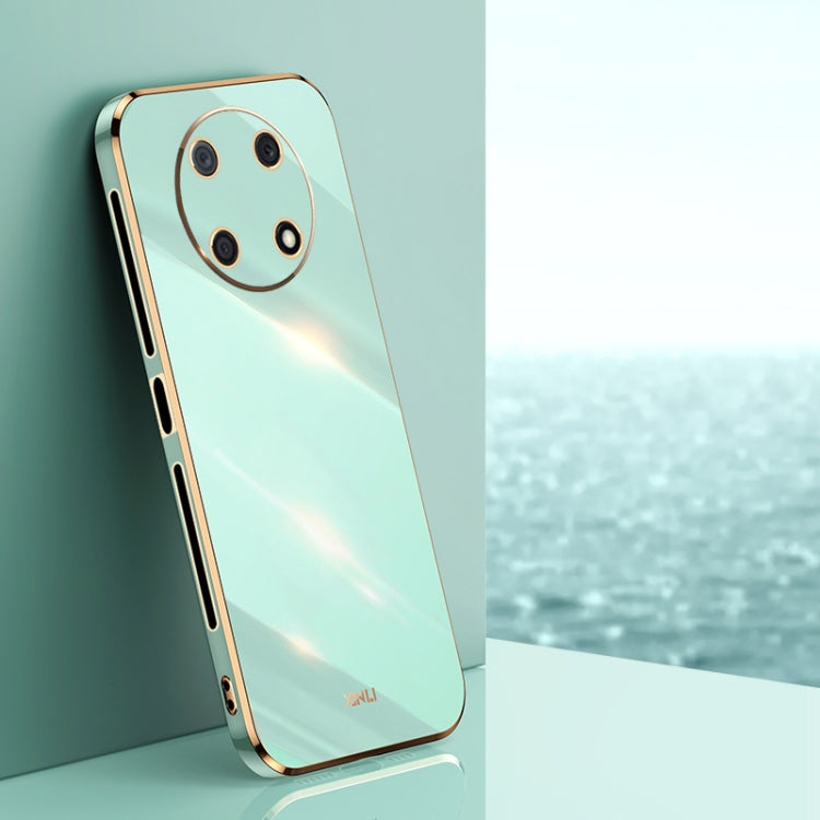 For Huawei Enjoy 50 Pro XINLI Straight Edge 6D Electroplate TPU Phone Case(Mint Green) by XINLI