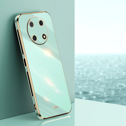 For Huawei Enjoy 50 Pro XINLI Straight Edge 6D Electroplate TPU Phone Case(Mint Green) by XINLI
