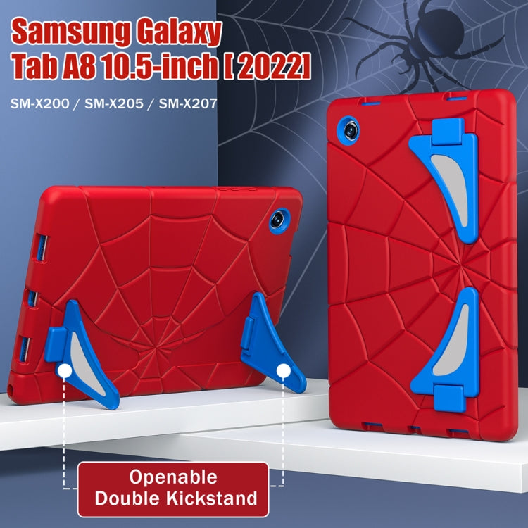 For Samsung Galaxy Tab A8 10.5 2021 Silicone + PC Shockproof Protective Tablet Case(Red+Blue) by bashfashion