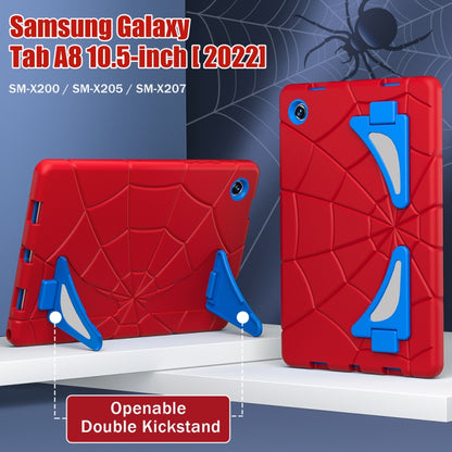 For Samsung Galaxy Tab A8 10.5 2021 Silicone + PC Shockproof Protective Tablet Case(Red+Blue) by bashfashion