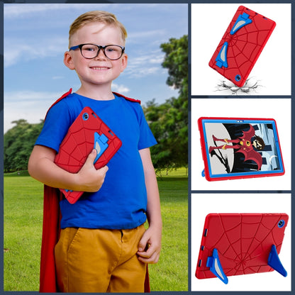 For Samsung Galaxy Tab A8 10.5 2021 Silicone + PC Shockproof Protective Tablet Case(Red+Blue) by bashfashion