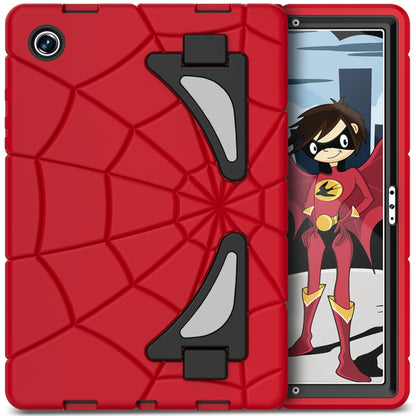 For Samsung Galaxy Tab A8 10.5 2021 Silicone + PC Shockproof Protective Tablet Case(Red+Black) by bashfashion