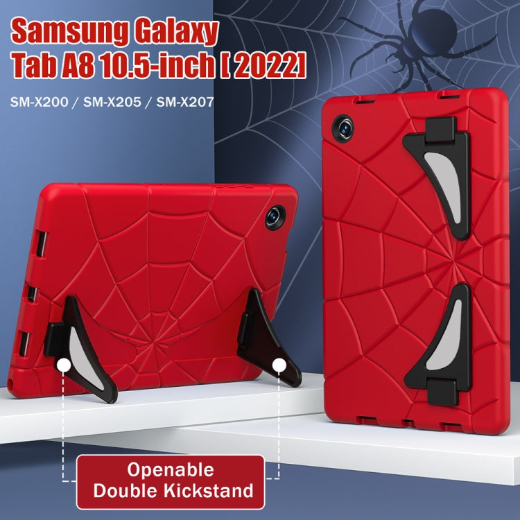 For Samsung Galaxy Tab A8 10.5 2021 Silicone + PC Shockproof Protective Tablet Case(Red+Black) by bashfashion