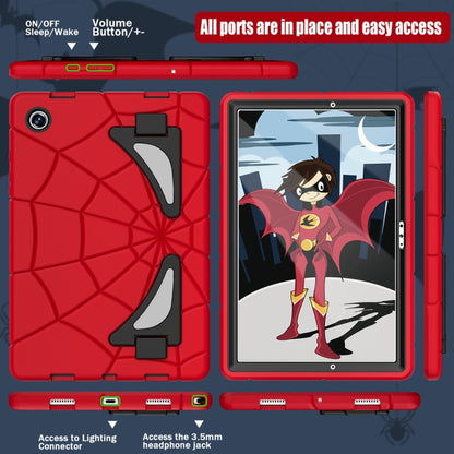 For Samsung Galaxy Tab A8 10.5 2021 Silicone + PC Shockproof Protective Tablet Case(Red+Black) by bashfashion