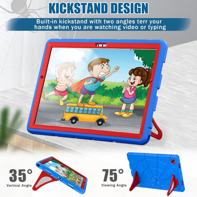 For Samsung Galaxy Tab A8 10.5 2021 Silicone + PC Shockproof Protective Tablet Case(Blue+Red) by bashfashion