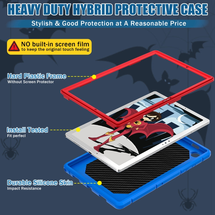 For Samsung Galaxy Tab A8 10.5 2021 Silicone + PC Shockproof Protective Tablet Case(Blue+Red) by bashfashion