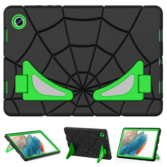 For Samsung Galaxy Tab A8 10.5 2021 Silicone + PC Shockproof Protective Tablet Case(Black+Green) by bashfashion