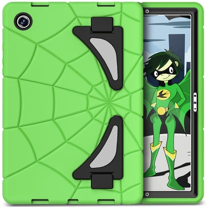 For Samsung Galaxy Tab A8 10.5 2021 Silicone + PC Shockproof Protective Tablet Case(Green+Black) by bashfashion