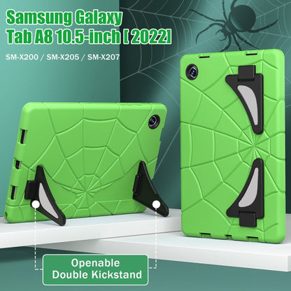 For Samsung Galaxy Tab A8 10.5 2021 Silicone + PC Shockproof Protective Tablet Case(Green+Black) by bashfashion