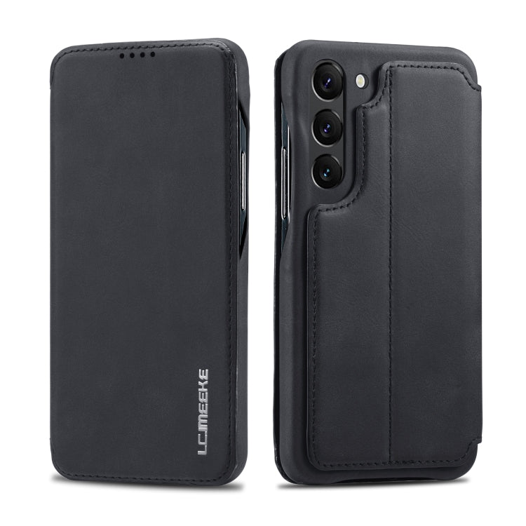 For Samsung Galaxy S23+ 5G LC.IMEEKE Hon Ancient Series Flip Leather Phone Case(Black) by LC.IMEEKE