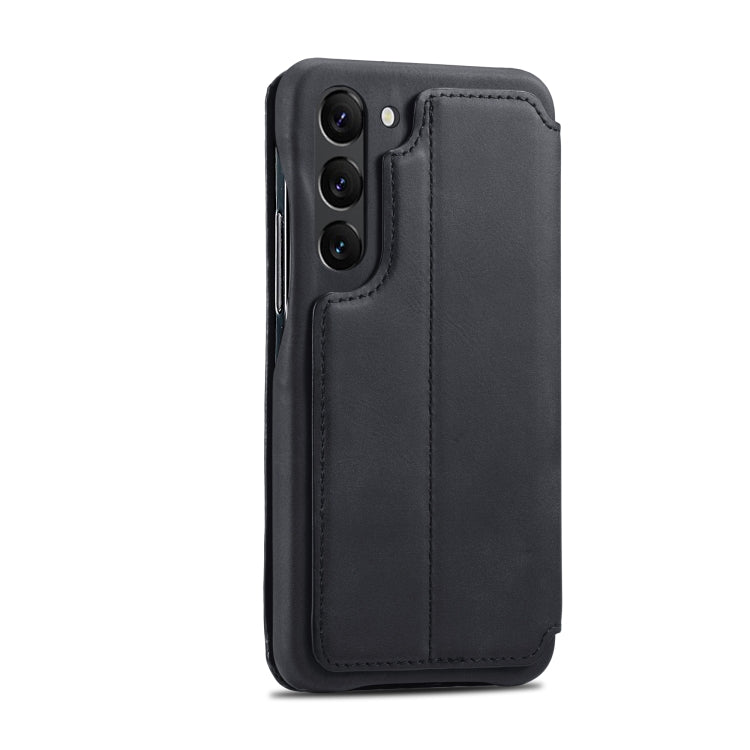 For Samsung Galaxy S23+ 5G LC.IMEEKE Hon Ancient Series Flip Leather Phone Case(Black) by LC.IMEEKE