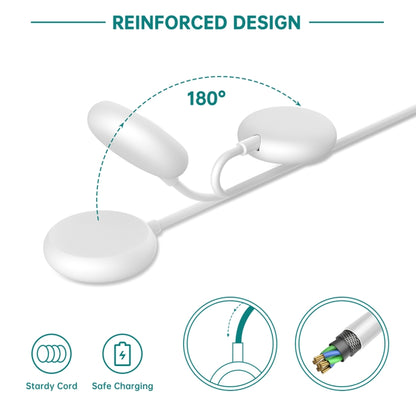 For Google Pixel Watch Type-C Port Smart Watch Magnetic Charging Cable, Length: 1m(White) by bashfashion