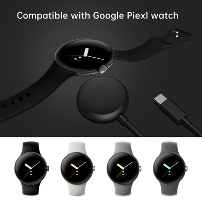 For Google Pixel Watch Type-C Port Smart Watch Magnetic Charging Cable, Length: 1m(Black) by bashfashion
