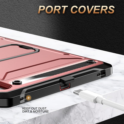 For Samsung Galaxy Tab S7/S8 Explorer PC + TPU Tablet Protective Case with Pen Slot(Red) by bashfashion