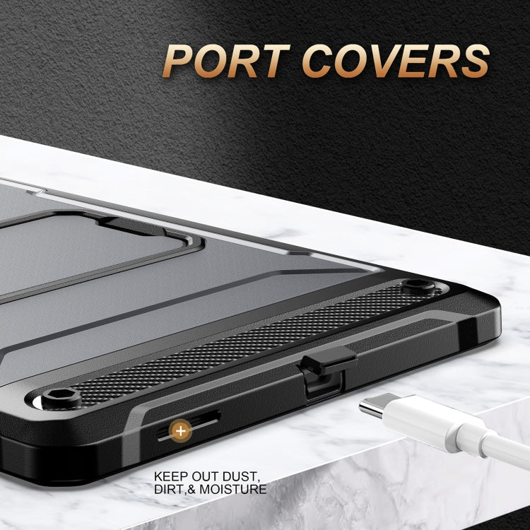 For Samsung Galaxy Tab S6 Lite Explorer PC + TPU Tablet Protective Case with Pen Slot(Grey) by bashfashion