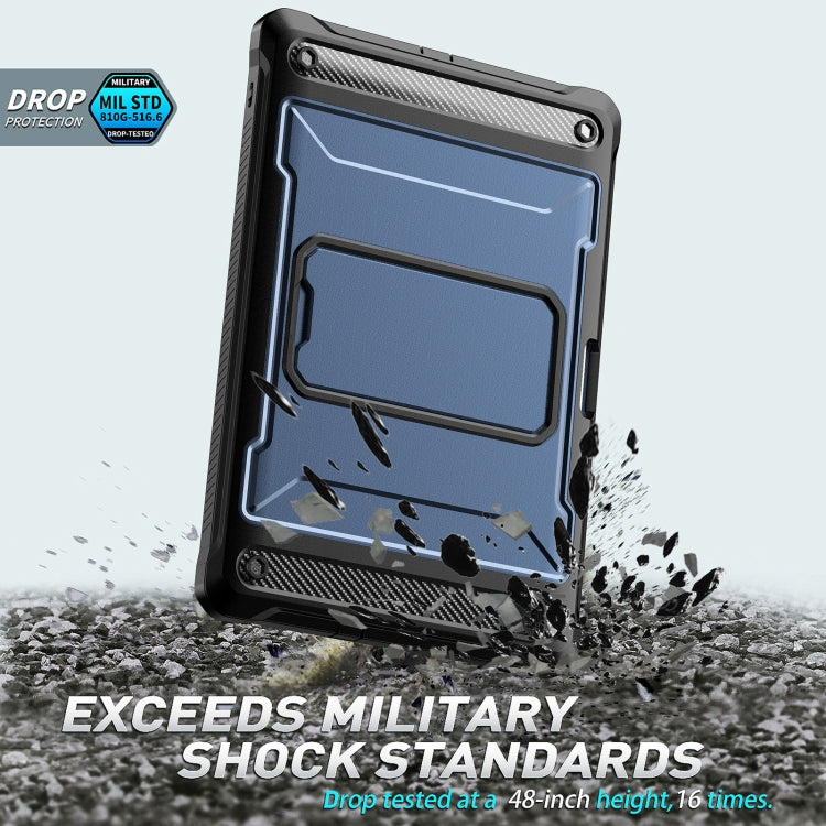 For Samsung Galaxy Tab S6 Lite Explorer PC + TPU Tablet Protective Case with Pen Slot(Blue) by bashfashion