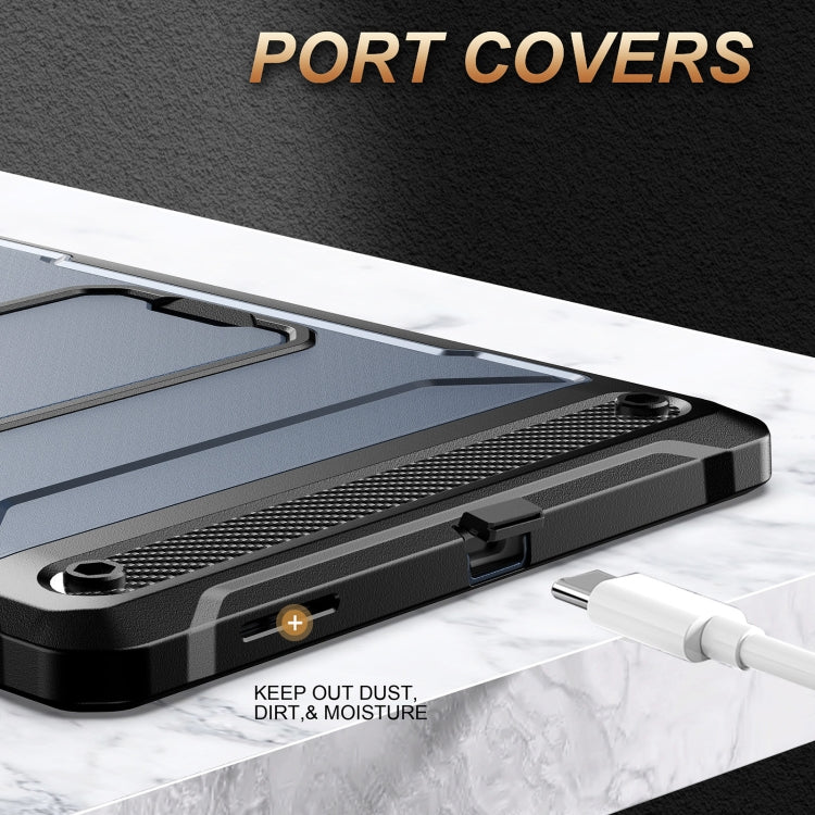 For Samsung Galaxy Tab S6 Lite Explorer PC + TPU Tablet Protective Case with Pen Slot(Blue) by bashfashion