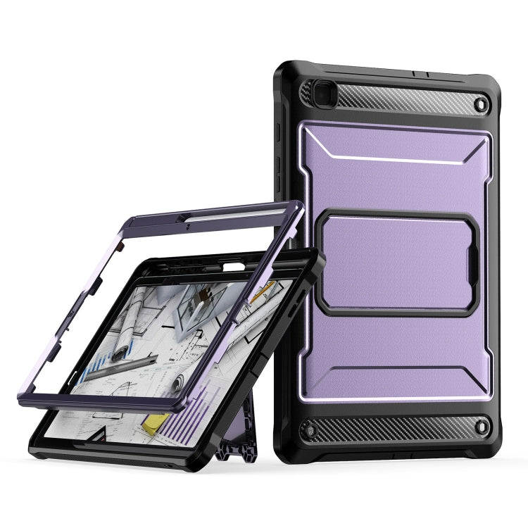 For Samsung Galaxy Tab S6 Lite Explorer PC + TPU Tablet Protective Case with Pen Slot(Purple) by bashfashion