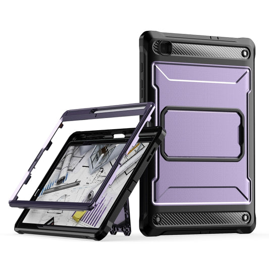 For Samsung Galaxy Tab S6 Lite Explorer PC + TPU Tablet Protective Case with Pen Slot(Purple) by bashfashion
