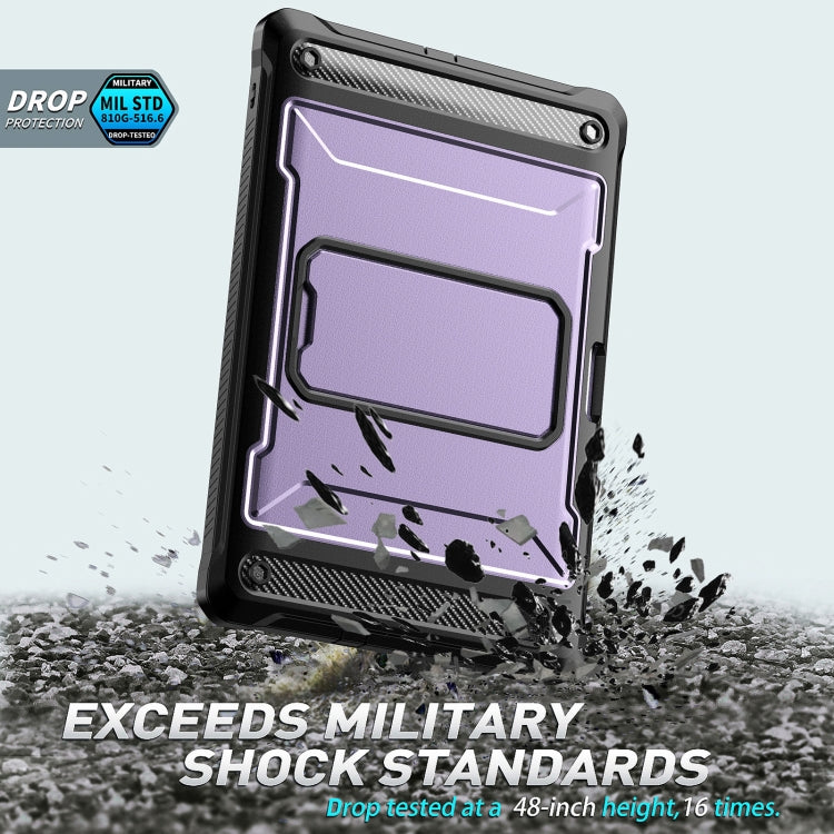 For Samsung Galaxy Tab S6 Lite Explorer PC + TPU Tablet Protective Case with Pen Slot(Purple) by bashfashion