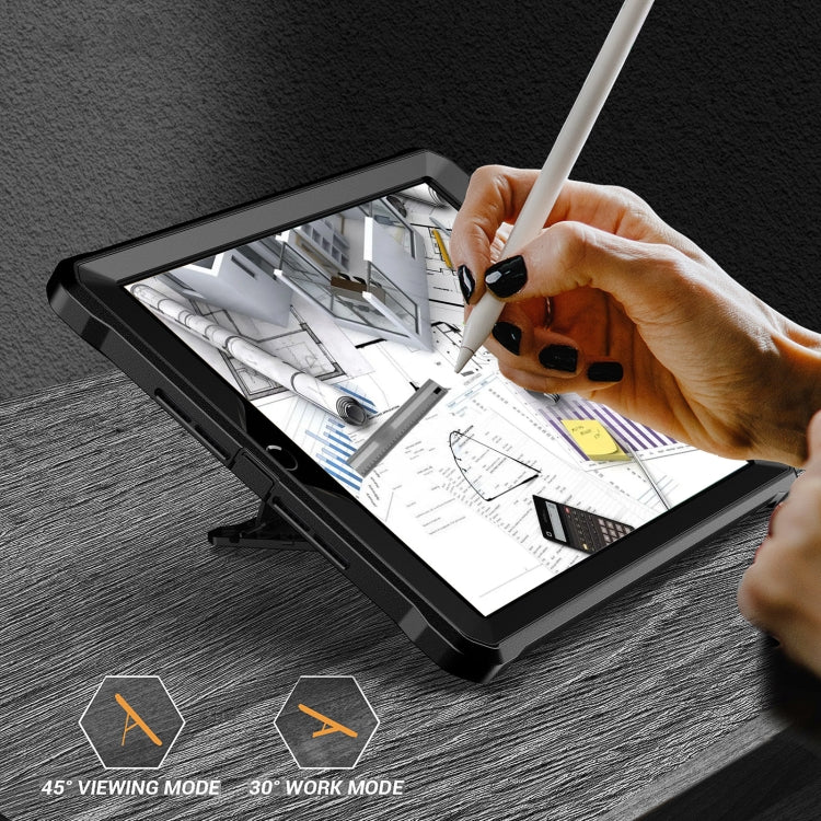 For iPad 9.7 2017/2018 Explorer PC + TPU Tablet Protective Case(Black) by bashfashion