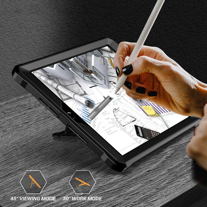 For iPad 9.7 2017/2018 Explorer PC + TPU Tablet Protective Case(Black) by bashfashion