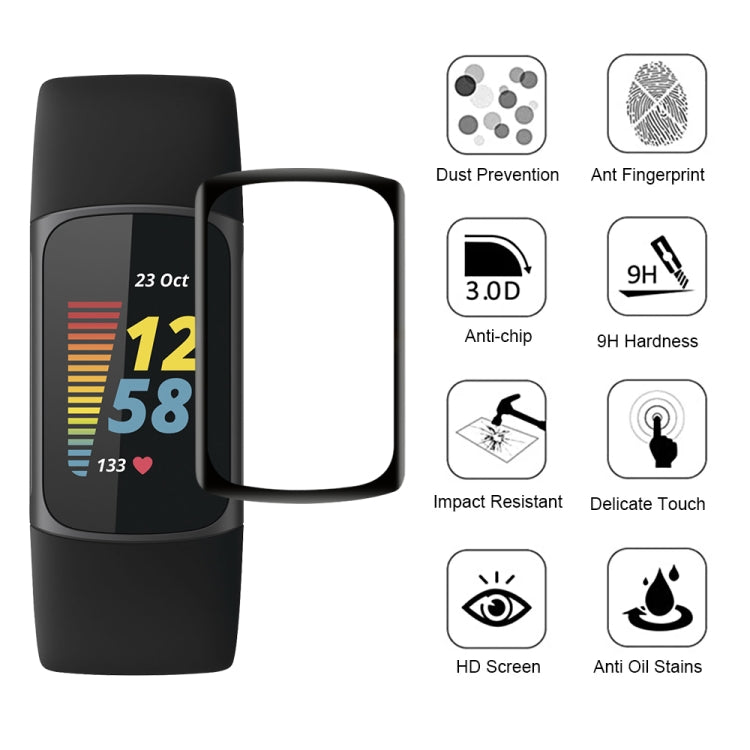 For Fitbit Charge 5 3D Surface Composite Soft Watch Film by bashfashion