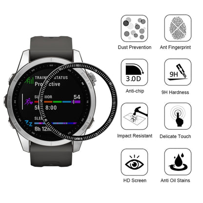 For Garmin Fenix 7S 3D Surface Composite Soft Watch Film by bashfashion