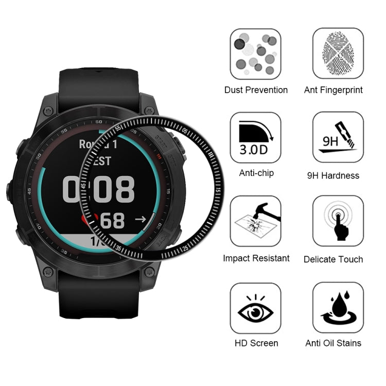 For Garmin Fenix 7 3D Surface Composite Soft Watch Film by bashfashion