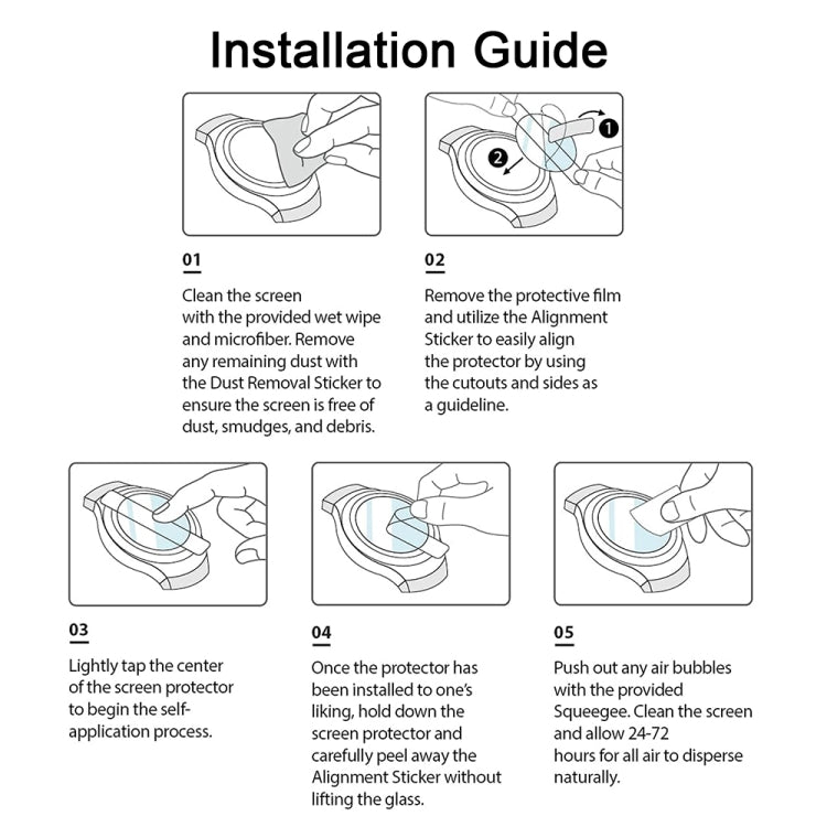 For OPPO Watch Free Soft Hydrogel Film Watch Screen Protector by bashfashion