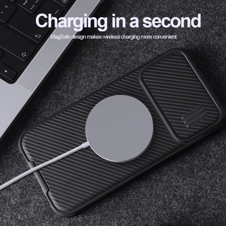 For iPhone 14 Pro Max NILLKIN CamShield S Magnetic Magsafe Case(Black) by NILLKIN