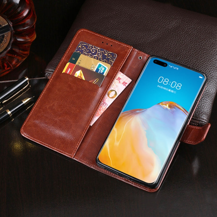 For Huawei P40 Pro+ idewei Crazy Horse Texture Horizontal Flip Leather Case with Holder & Card Slots & Wallet(Red) by idewei