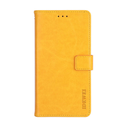 For Huawei Honor 30 idewei Crazy Horse Texture Horizontal Flip Leather Case with Holder & Card Slots & Wallet(Yellow) by idewei