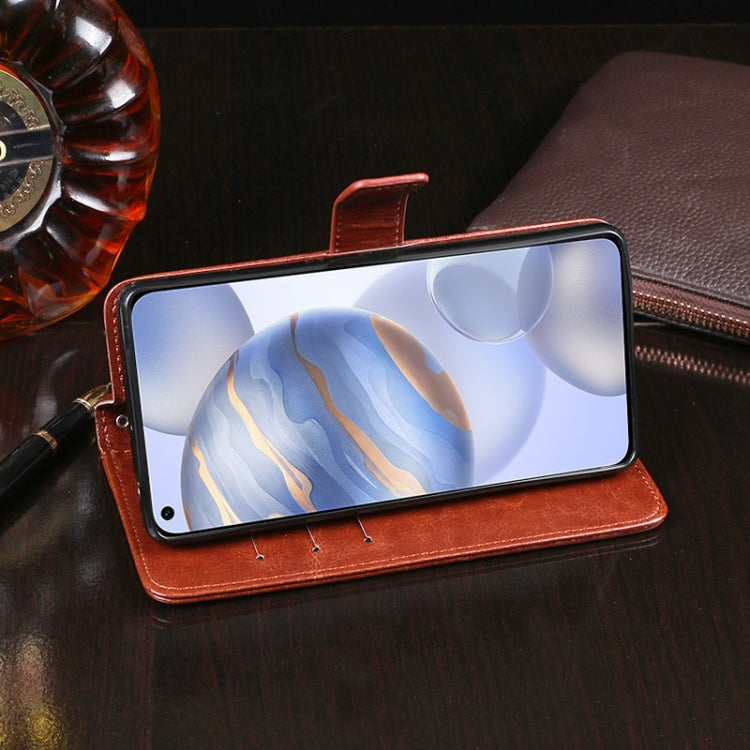 For Huawei Honor 30 idewei Crazy Horse Texture Horizontal Flip Leather Case with Holder & Card Slots & Wallet(Yellow) by idewei