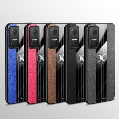 For Honor Play6T XINLI Stitching Cloth Textue Shockproof TPU Phone Case(Red) by XINLI