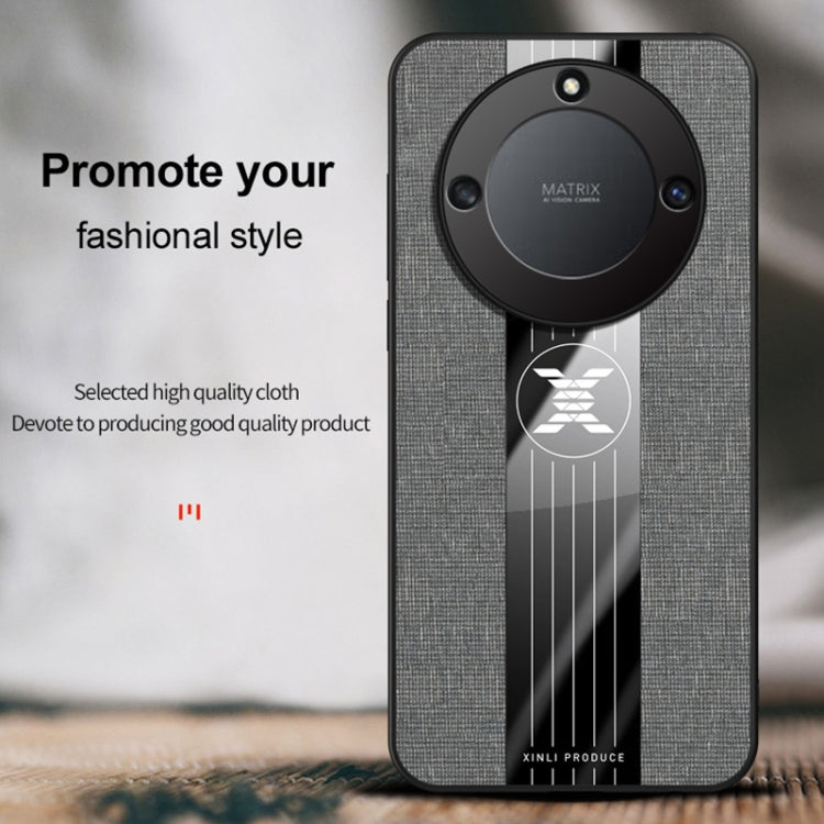 For Honor X40 XINLI Stitching Cloth Textue Shockproof TPU Phone Case(Blue) by XINLI