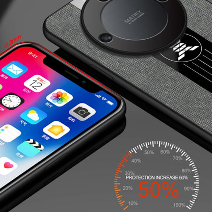 For Honor X40 XINLI Stitching Cloth Textue Shockproof TPU Phone Case(Grey) by XINLI