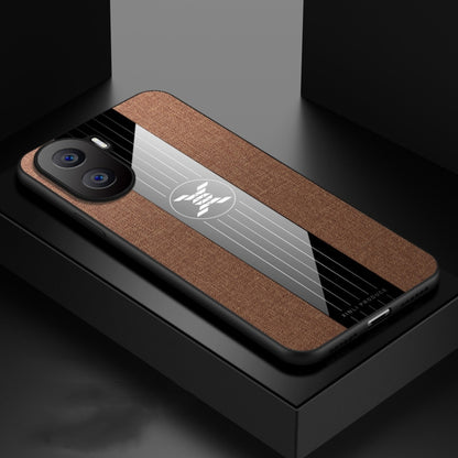 For Honor X40i XINLI Stitching Cloth Textue Shockproof TPU Phone Case(Brown) by XINLI