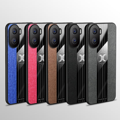 For Honor X40i XINLI Stitching Cloth Textue Shockproof TPU Phone Case(Red) by XINLI