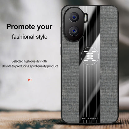 For Honor X40i XINLI Stitching Cloth Textue Shockproof TPU Phone Case(Brown) by XINLI