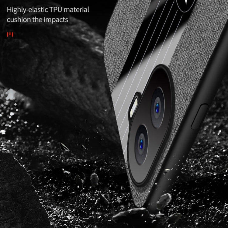 For Honor X40i XINLI Stitching Cloth Textue Shockproof TPU Phone Case(Brown) by XINLI