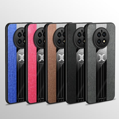 For Huawei Mate 50 XINLI Stitching Cloth Textue TPU Phone Case with Ring Holder(Red) by XINLI