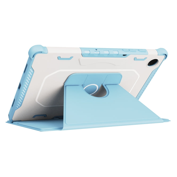 For Samsung Galaxy Tab A8 10.5 2021 360 Degree Rotating Armored Smart Tablet Leather Case(Blue) by bashfashion