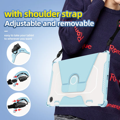 For Samsung Galaxy Tab A8 10.5 2021 360 Degree Rotating Armored Smart Tablet Leather Case(Blue) by bashfashion