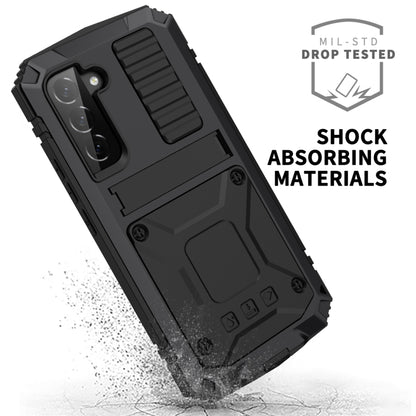 For Samsung Galaxy S23+ 5G R-JUST Life Waterproof Dustproof Shockproof Phone Case(Black) by R-JUST