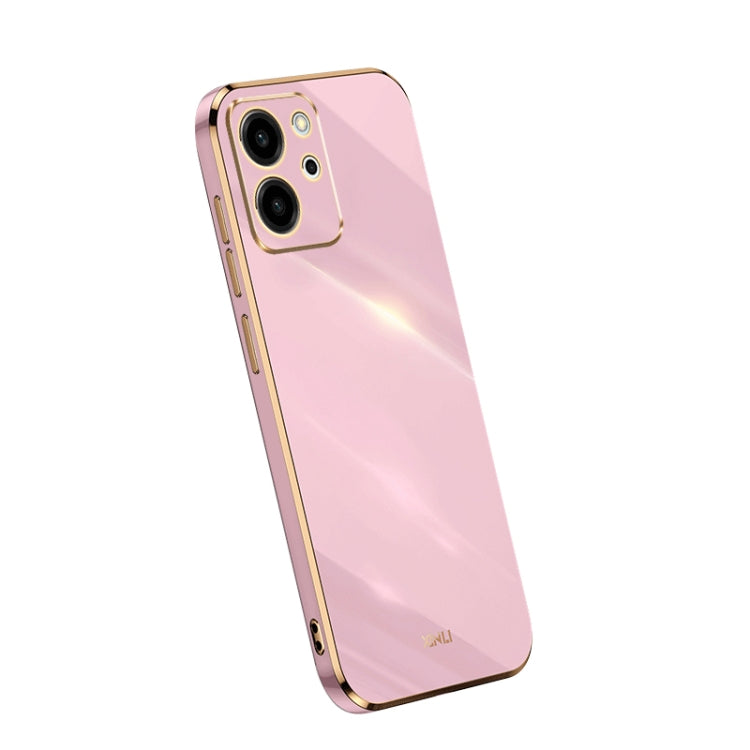 For Honor 80 SE 5G XINLI Straight Edge 6D Electroplate TPU Phone Case(Cherry Purple) by XINLI