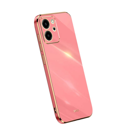 For Honor 80 SE 5G XINLI Straight Edge 6D Electroplate TPU Phone Case(Hawthorn Red) by XINLI